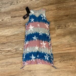 NWT Flowers by Zoe Girl’s Dress Patriotic stars- Size XL (12-14)